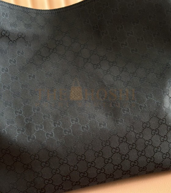 Gvc*1 Beatrix Black Calfskin Shoulder Bag with Horsebit Detail Model 850546 Italy Size  40x36x12cm Master Quality