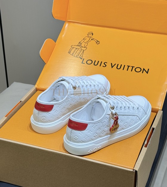 L0vis Vvtt0n LV Lagoon Low-Top Sneakers White Leather Master Quality