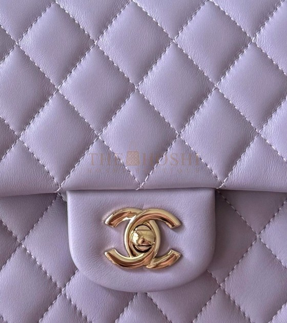 Ch**el Classic Flap Small Bag Lambskin Purple Size 25.5×15.5×6.5cm Master Quality