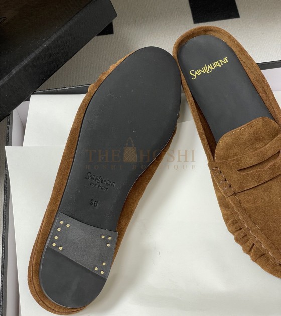 Sa1nt Lau*nt Y51 Le Loafer Suede Eel Texture Mule Master Quality