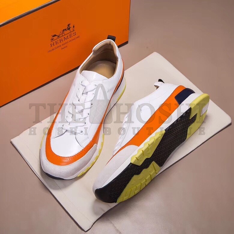 H**me5 White/Orange Rapid Sneakers Master Quality