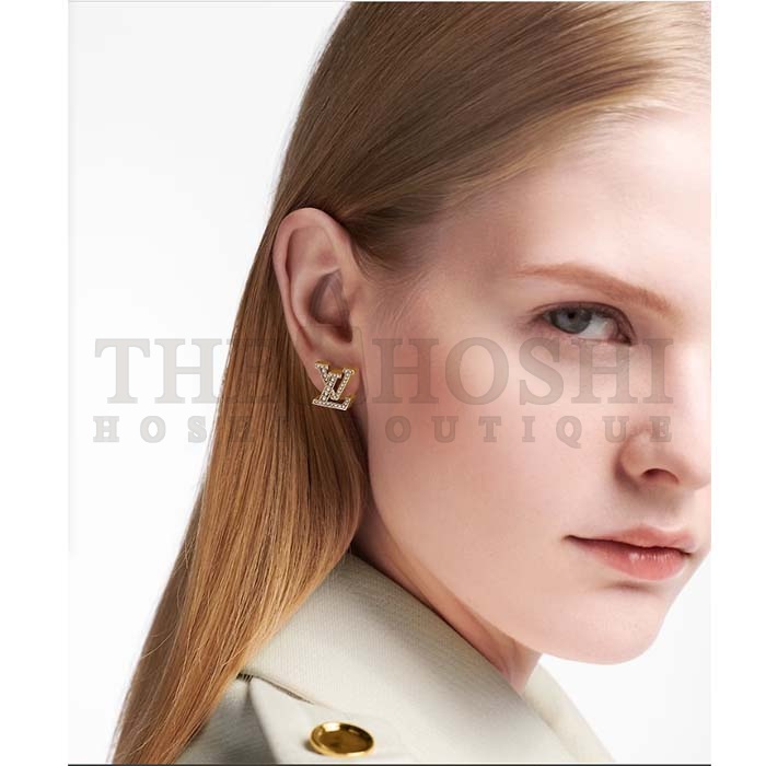 L0vis Vvtt0n Women LV Iconic Pearls Earrings Metal Gold-Color Finish White Resin Pearls Enamel Master Quality