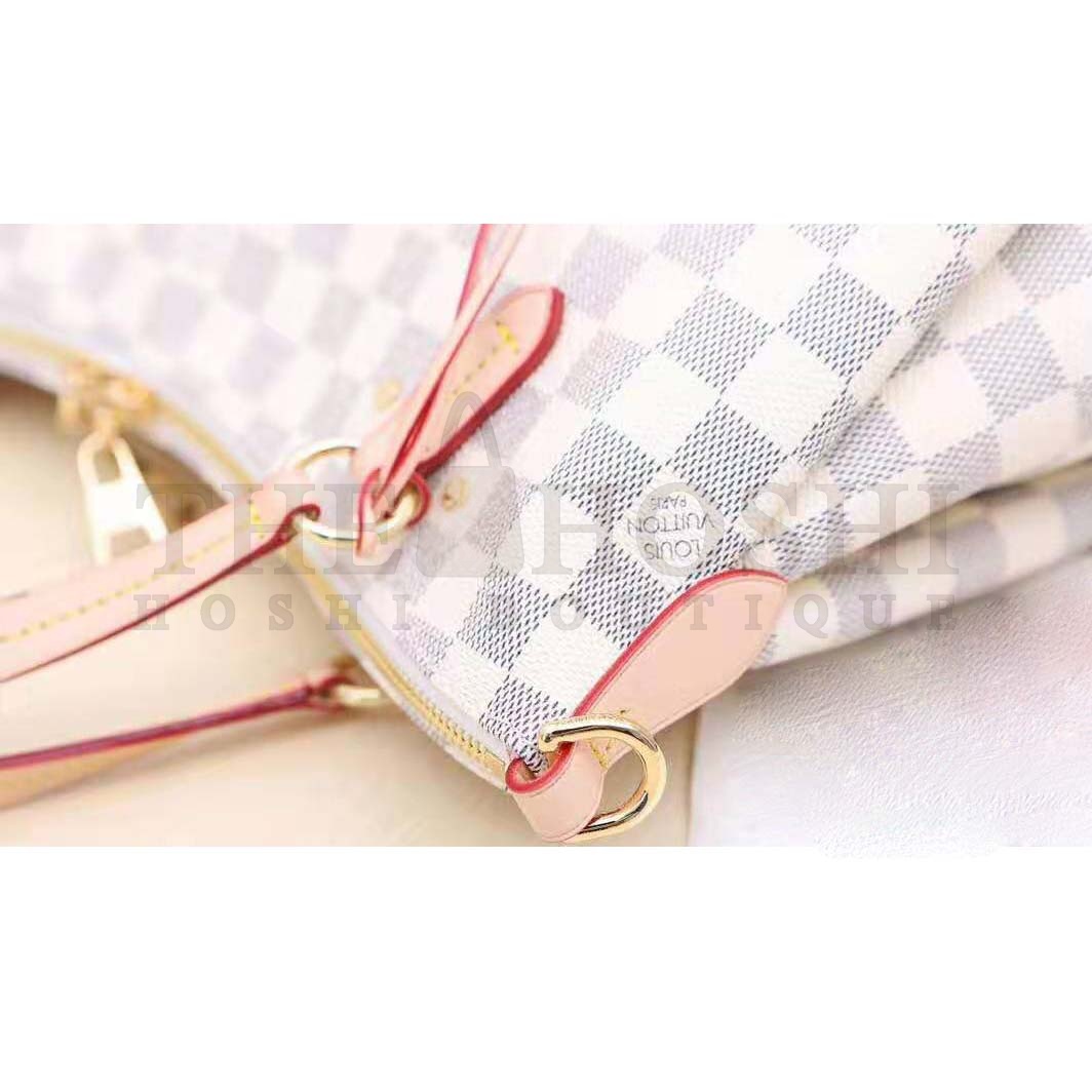 L0vis Vvtt0n LV Women Lymington Zipped Tote in Damier Azur Coated Canvas Master Quality