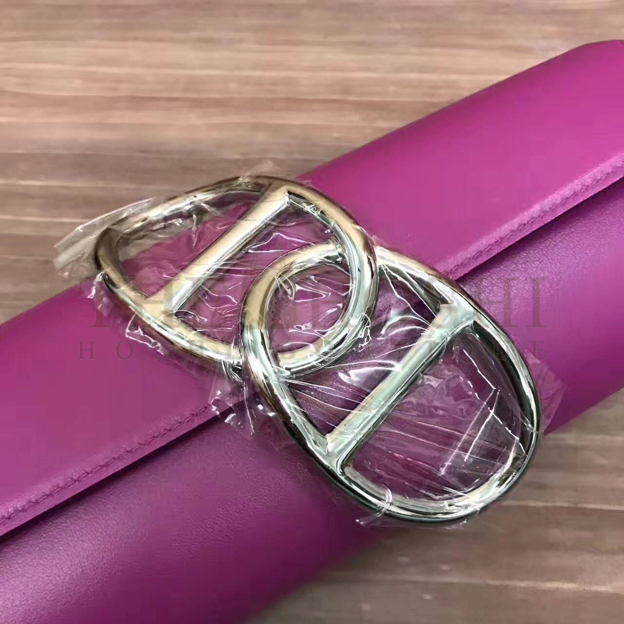 H**me5 Handmade Egee Clutch In Cyclamen Swift Leather Master Quality