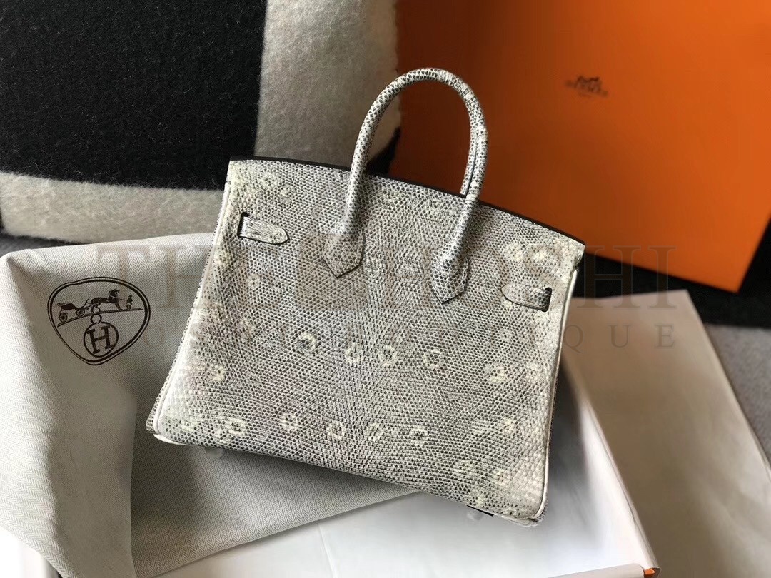 H**me5 Birkin 25cm Bag In Ombre Embossed Natural Lizard Master Quality