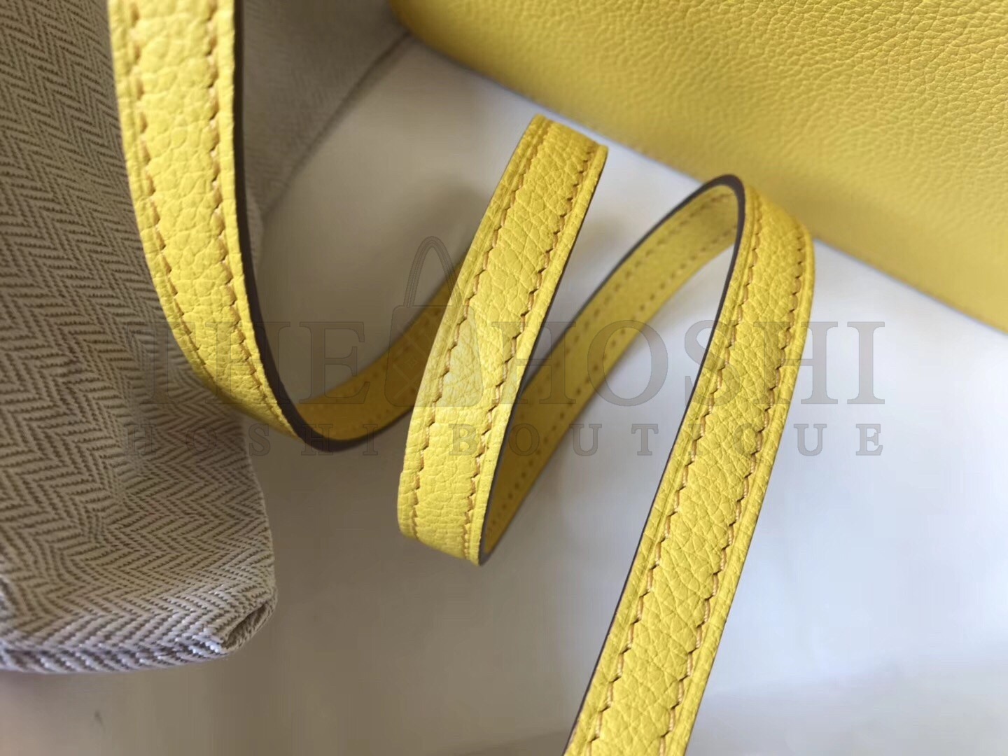 H**me5 Mini Sac Roulis 18cm Bag In Yellow Evercolor Calfskin Master Quality