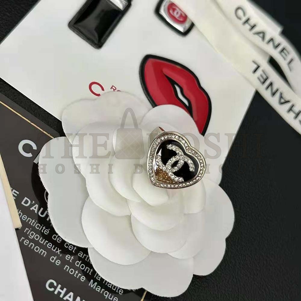 Ch**el Women Ring in Metal and Strass Master Quality