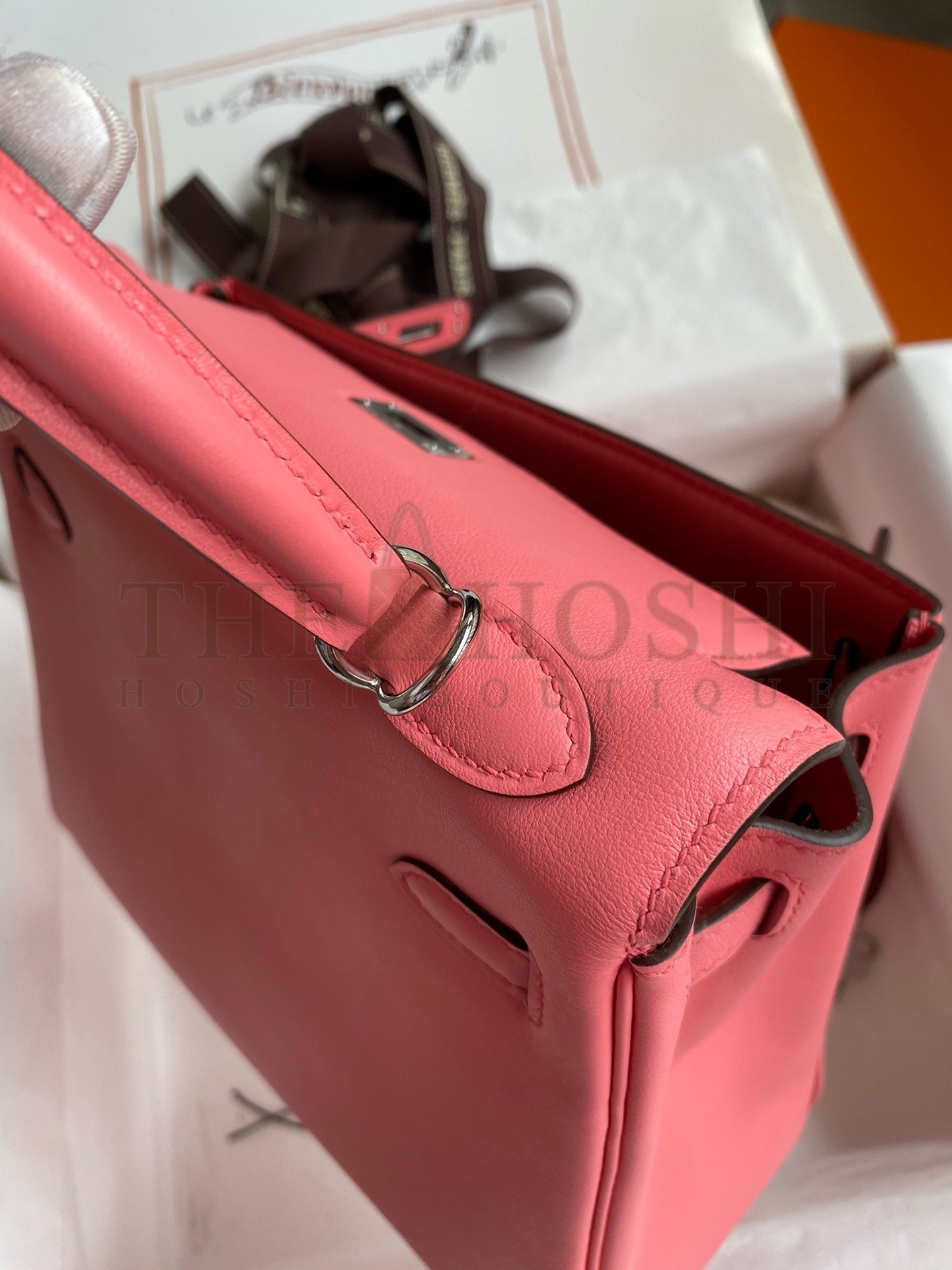 H**me5 Kelly Retourne 25 Handmade Bag In Rose d