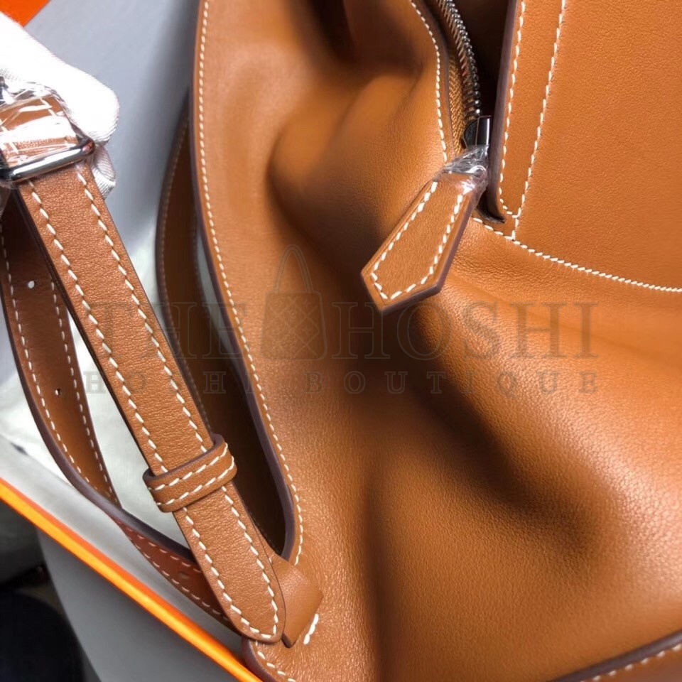 H**me5 GR24 Backpack In Gold Swift Calfskin Master Quality