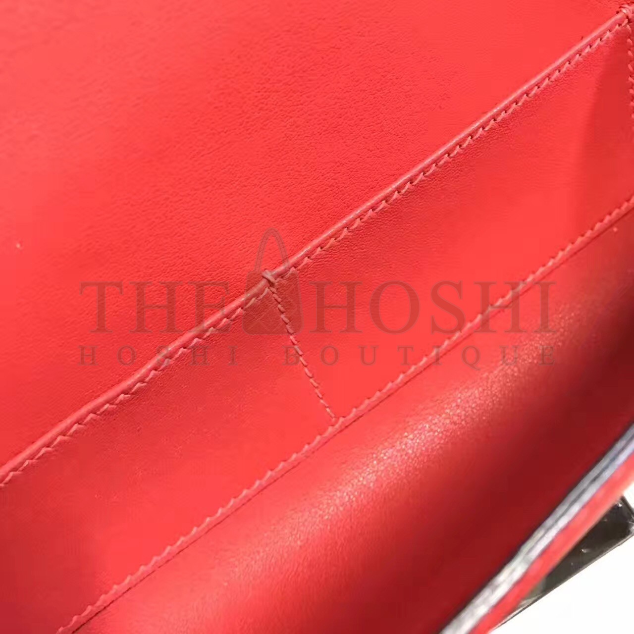 H**me5 Handmade Egee Clutch In Red Swift Leather Master Quality