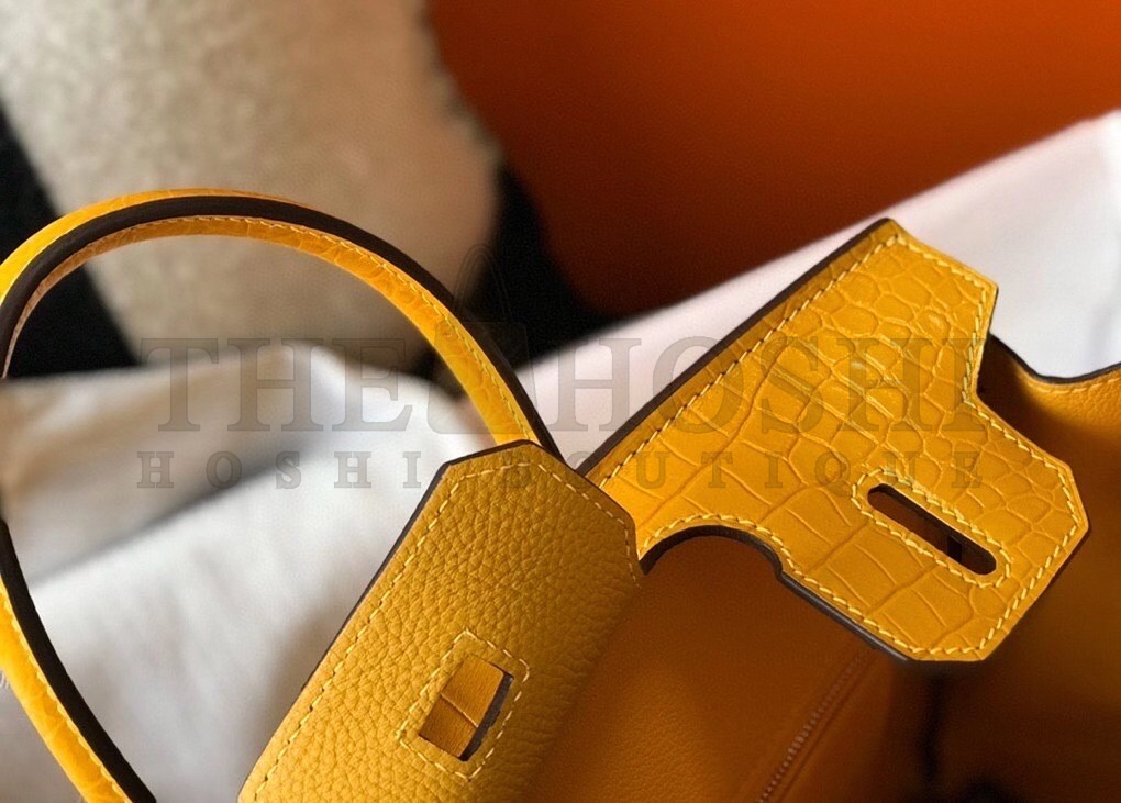 H**me5 Touch Birkin 30cm Limited Edition Yellow Bag Master Quality