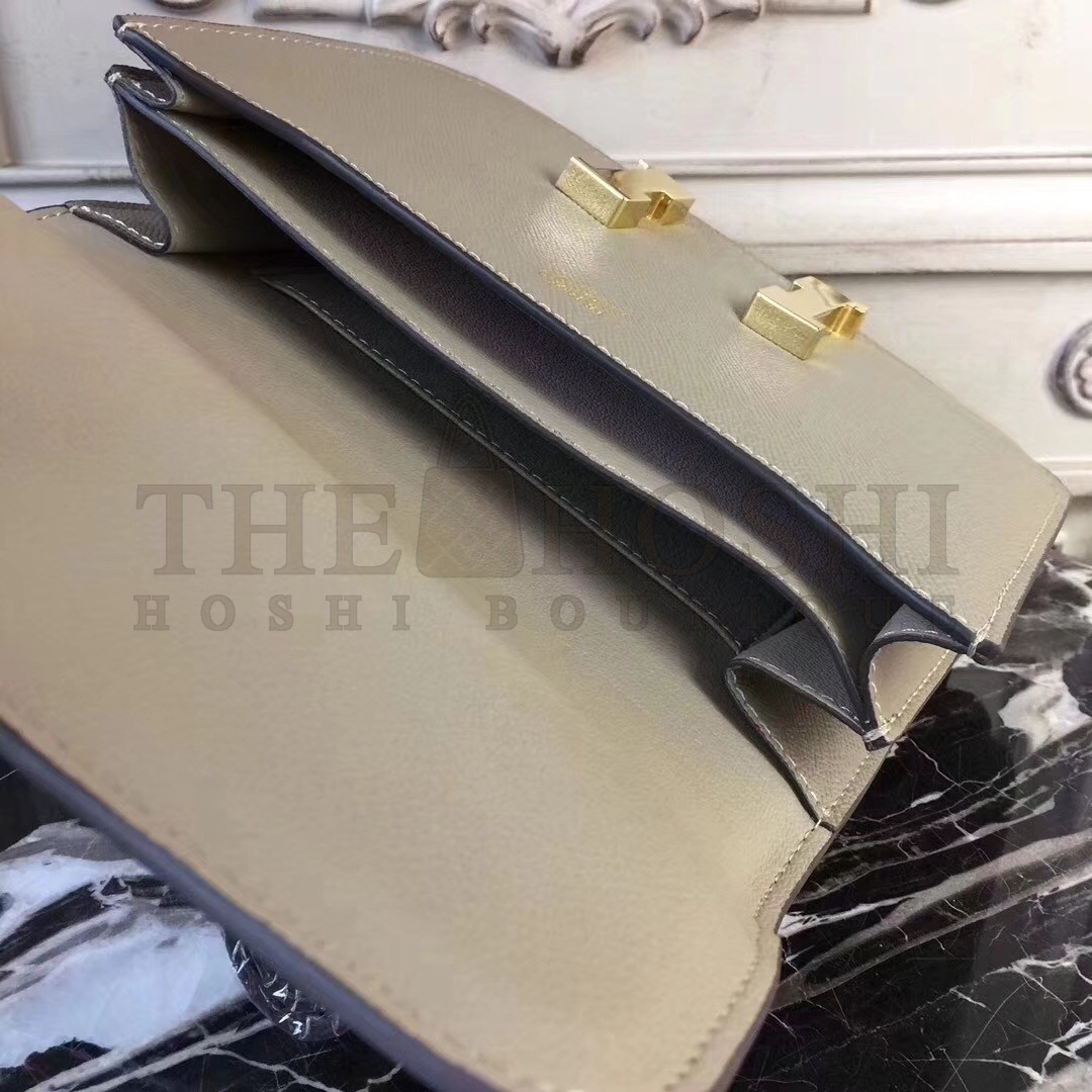 H**me5 Grey Constance MM 24cm Epsom Leather Bag Master Quality