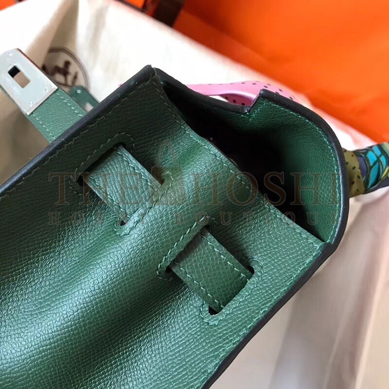 H**me5 Vert Anglais Epsom Kelly 28cm Handmade Bag Master Quality