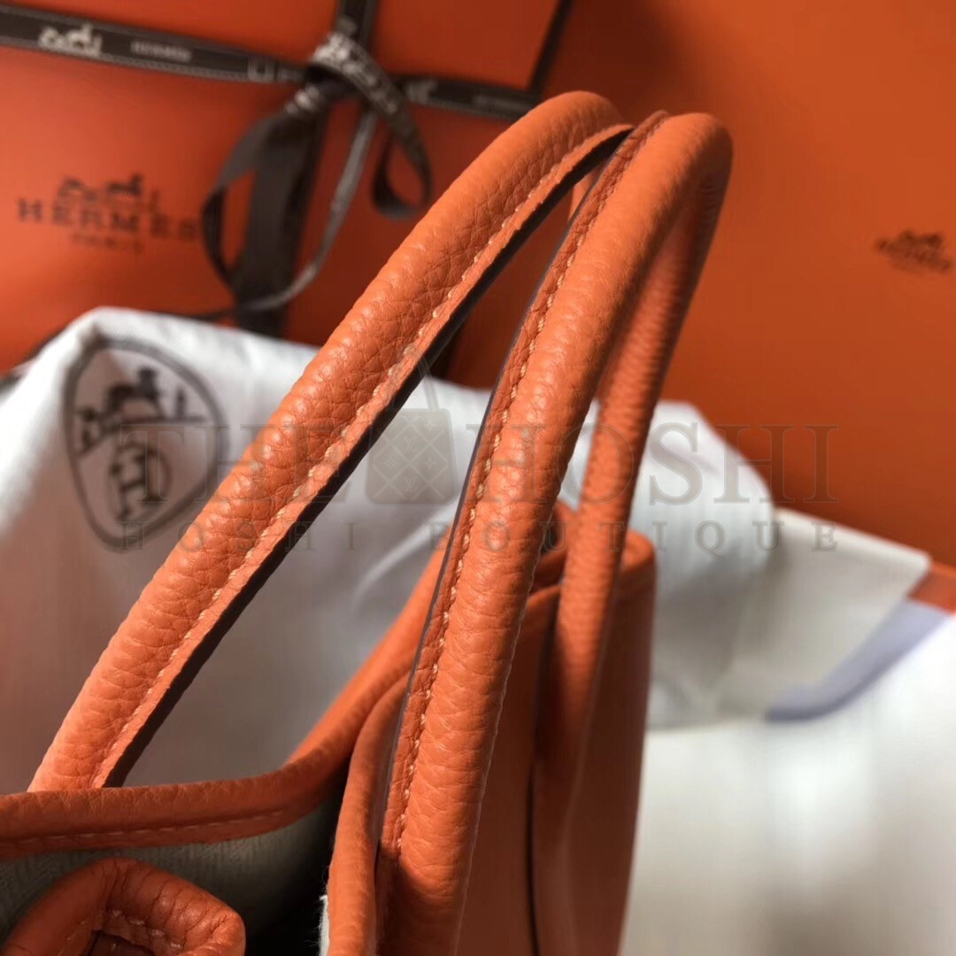 H**me5 Orange Clemence Garden Party 30cm Handmade Bag Master Quality