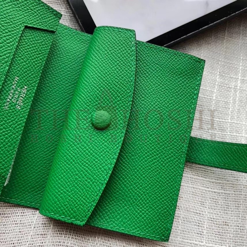 H**me5 Bearn Mini Wallet In Bamboo Epsom Leather Master Quality