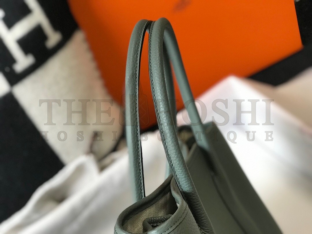 H**me5 Garden Party 36 Bag In Vert Amanda Clemence Leather Master Quality