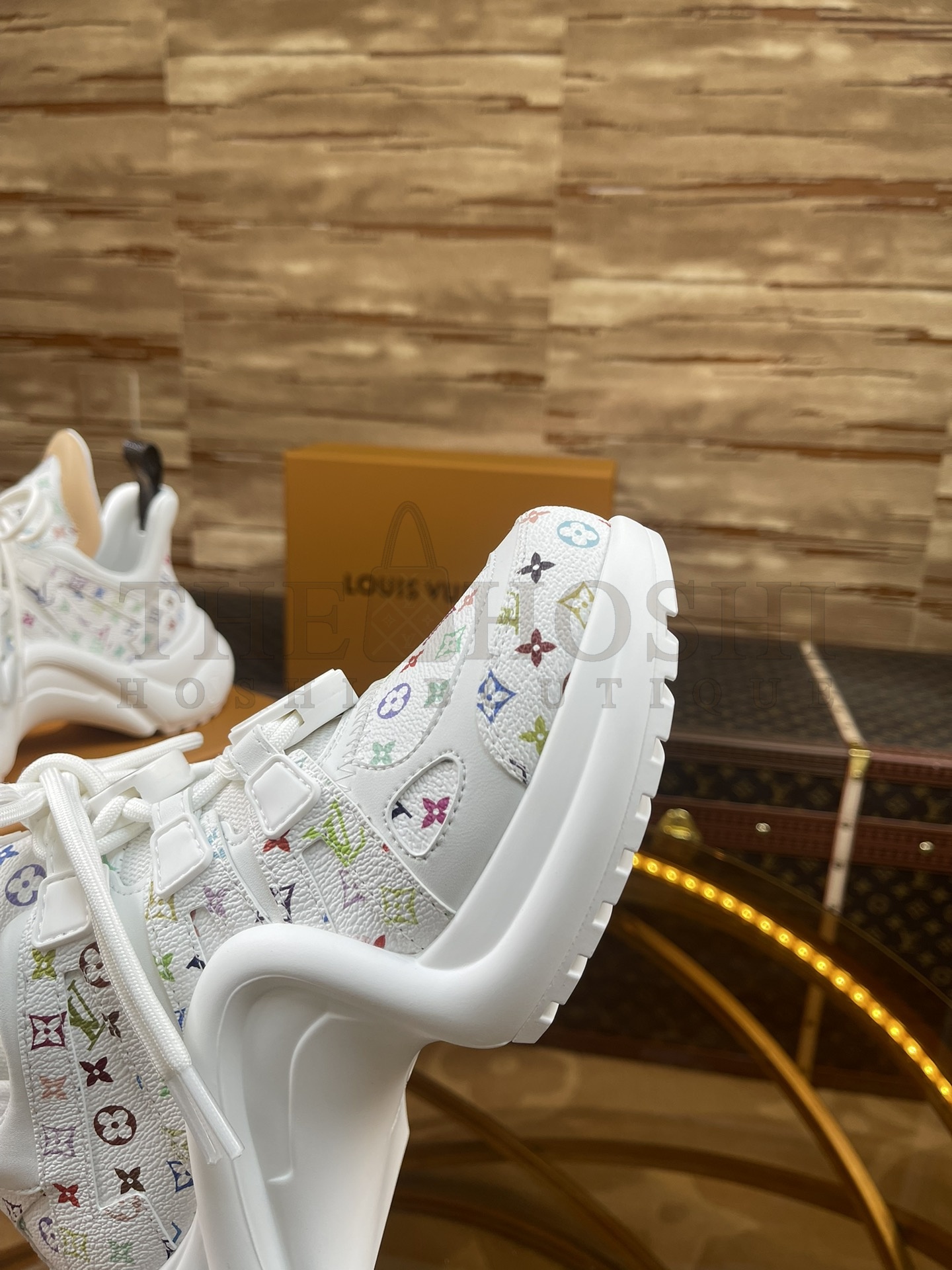L0vis Vvtt0n LV x Takashi Murakami Archlight Sneakers White Multicolor Monogram 5.5cm Heel Master Quality