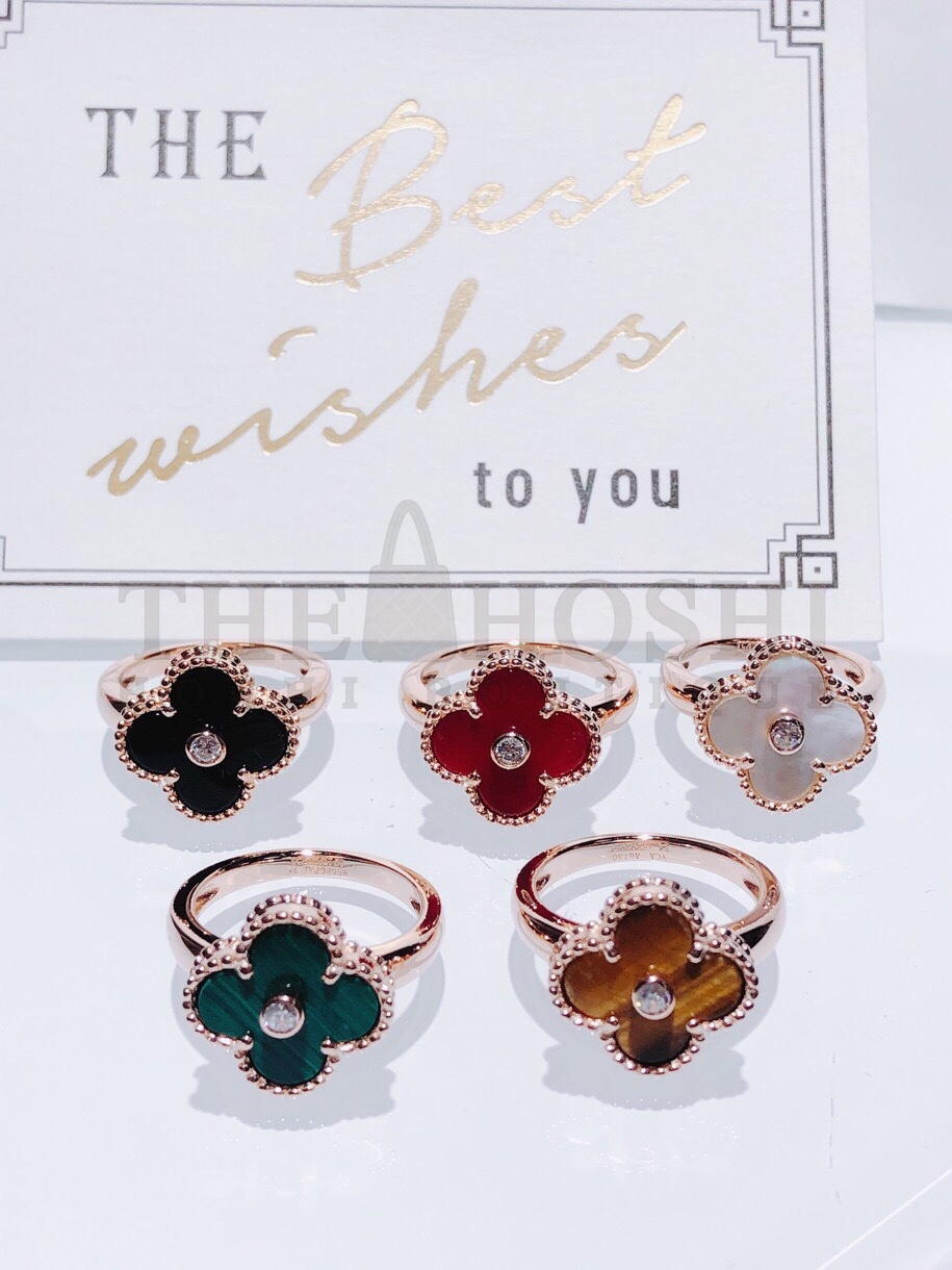 V*n Cl**f & Arpels Clover Ring with D1am0nds Master Quality