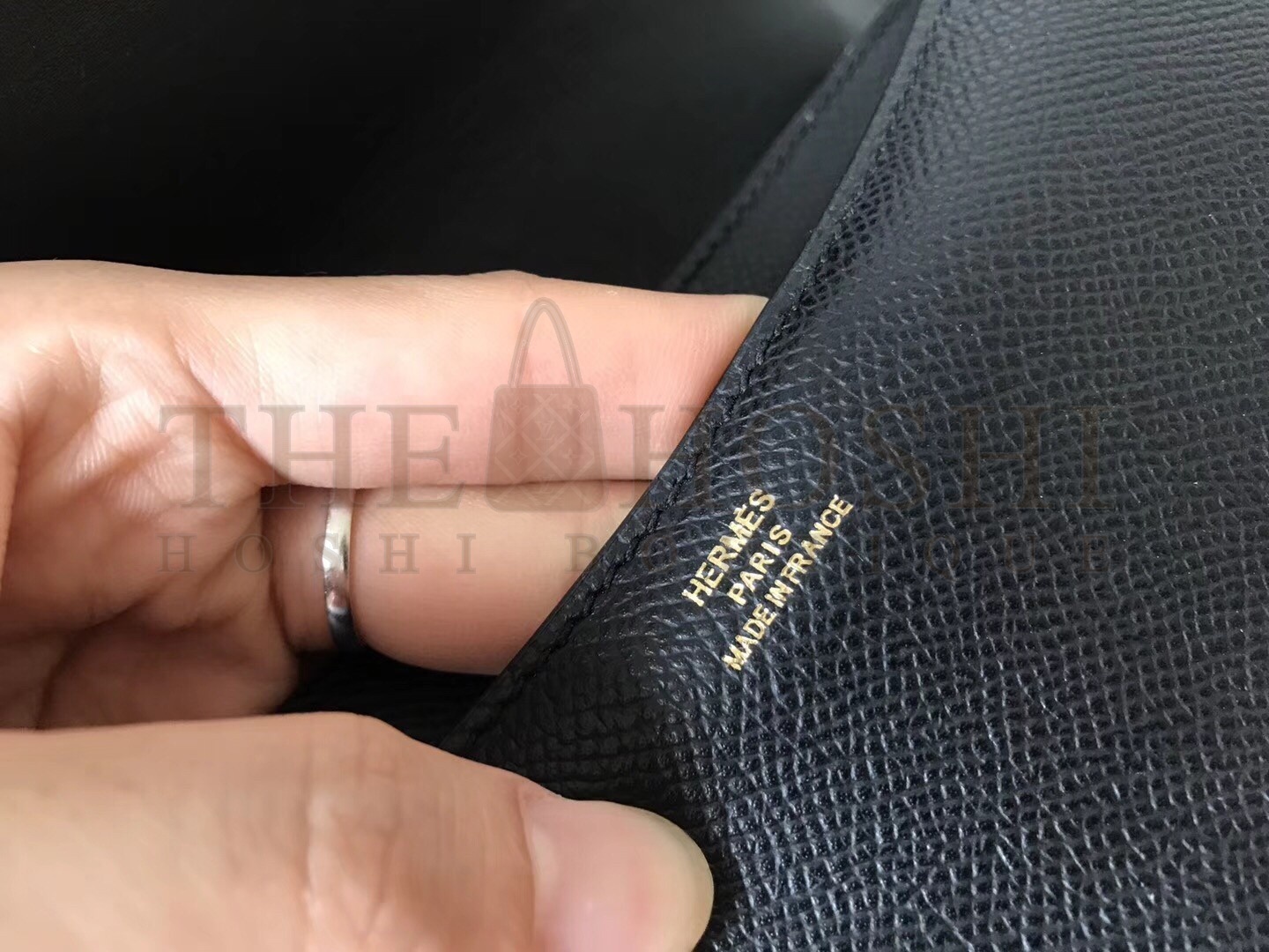 H**me5 Epsom Constance 24cm Black Handmade Bag Master Quality