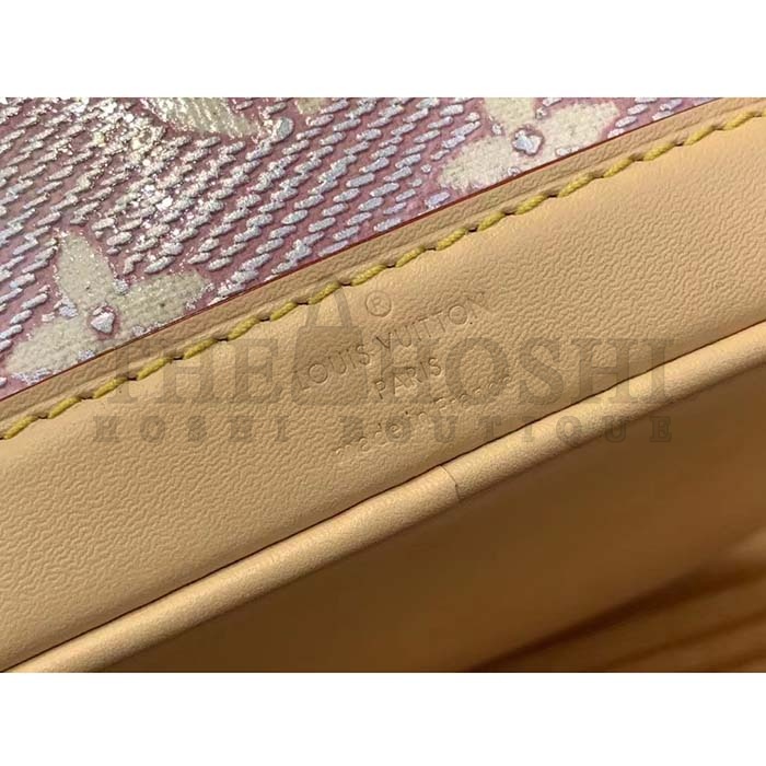 L0vis Vvtt0n LV Women Nano Noé Bucket Bag Pink Monogram Coated Canvas Cowhide Leather Master Quality