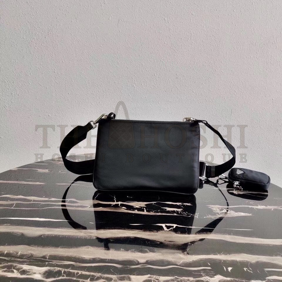 Pra*a Black Nylon Re-Edition 2000 Shoulder Bag Master Quality