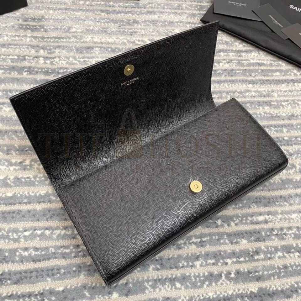 Sa1nt Lau*nt Kate Clutch In Black Grained Leather Master Quality