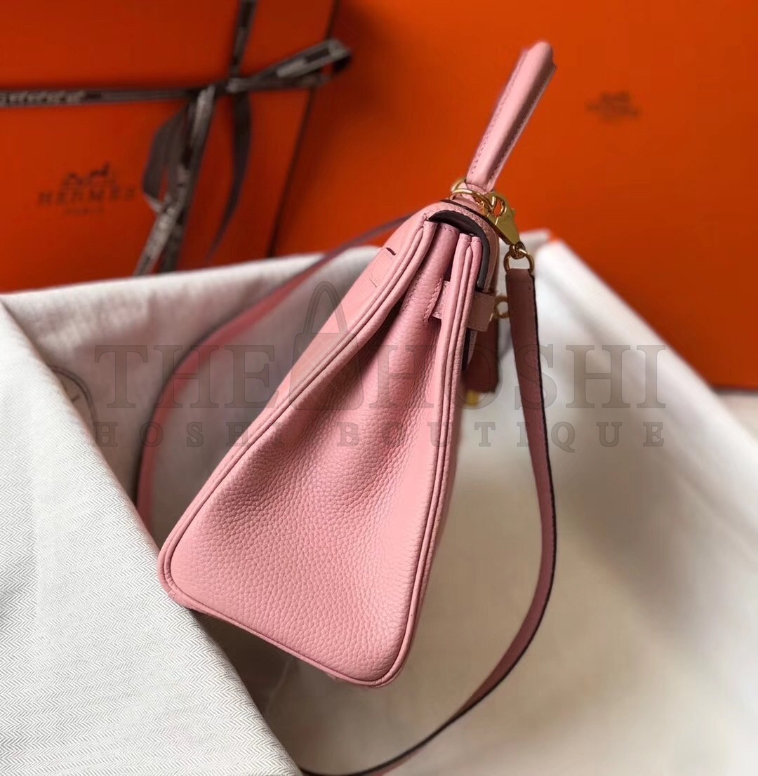 H**me5 Pink Clemence Kelly 25cm GHW Bag Master Quality