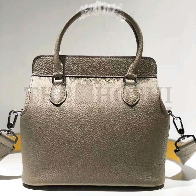 H**me5 Women Toolbox 26 Bag in Calfskin Leather-Silver Master Quality