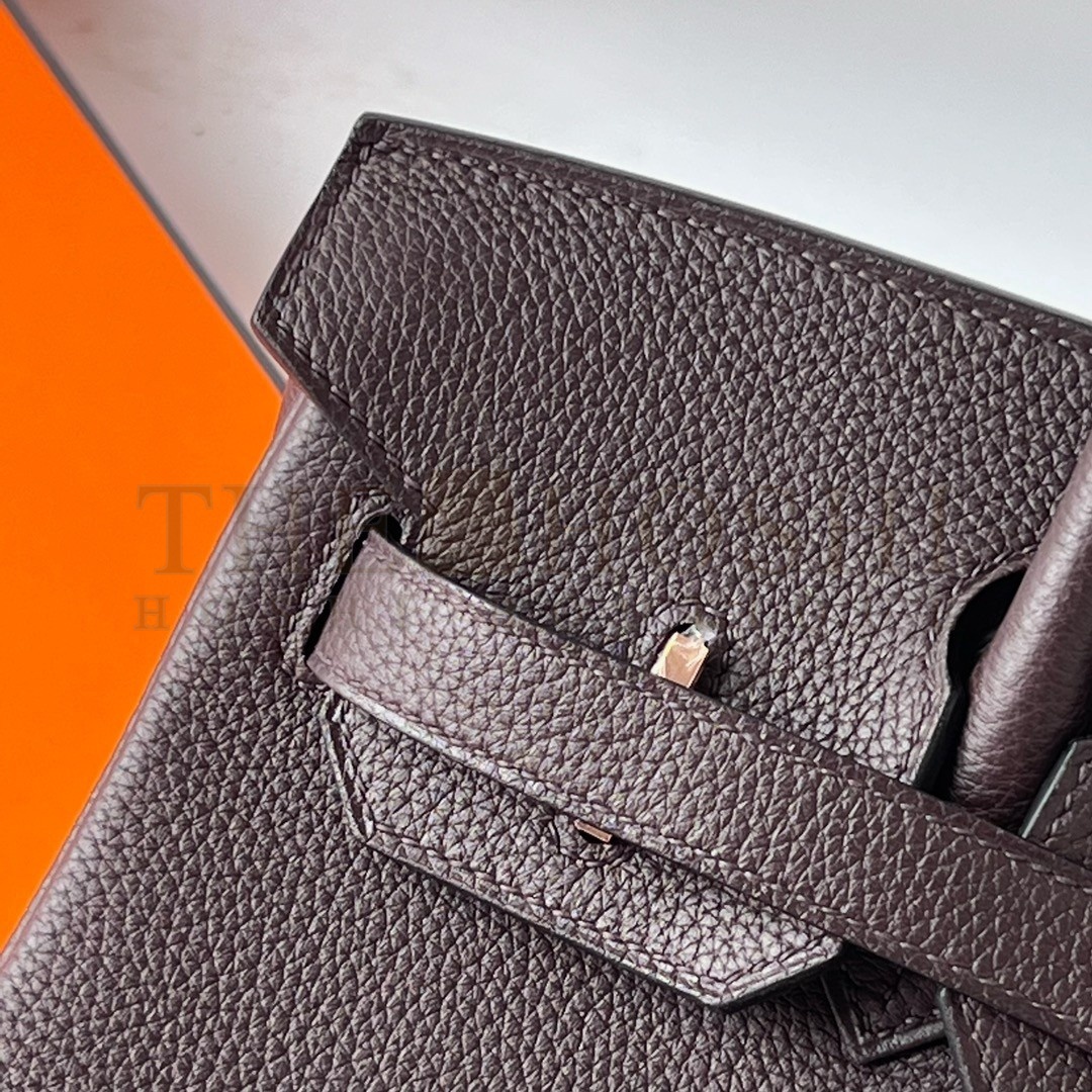 H**me5 Birkin 30 Retourne Handmade Bag In Rouge Sellier Clemence Leather Master Quality