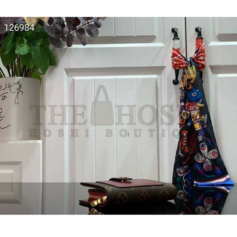 L0vis Vvtt0n LV Women Juliette Wallet Monogram Coated Canvas-Rose Master Quality