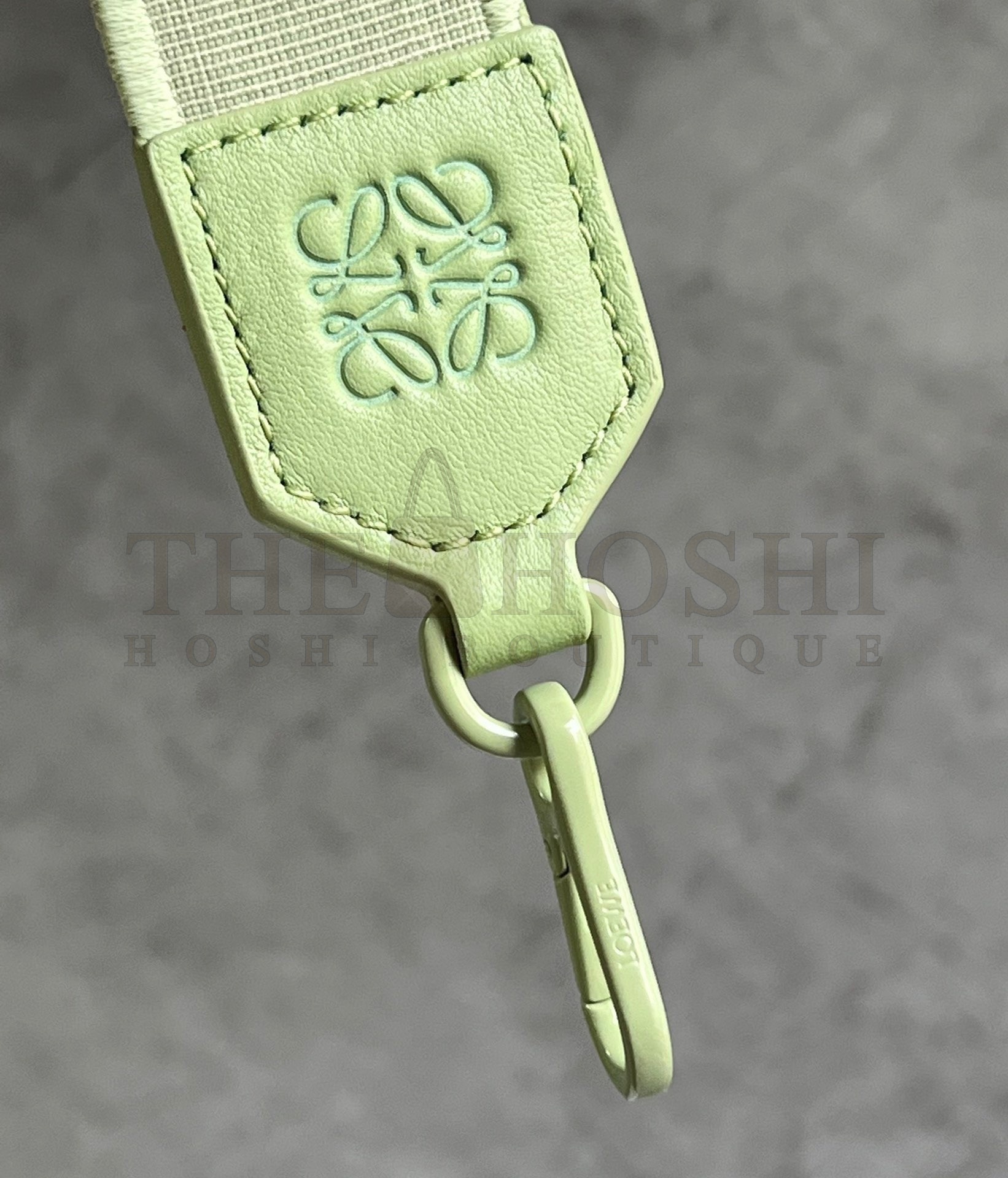 L0ew* Flamenco Clutch Bag In Lime Green Leather Master Quality