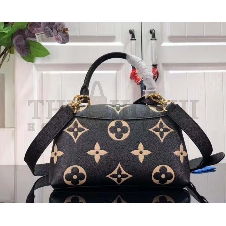 L0vis Vvtt0n LV Women Madeleine BB Handbag Black Beige Embossed Grained Cowhide Leather Master Quality