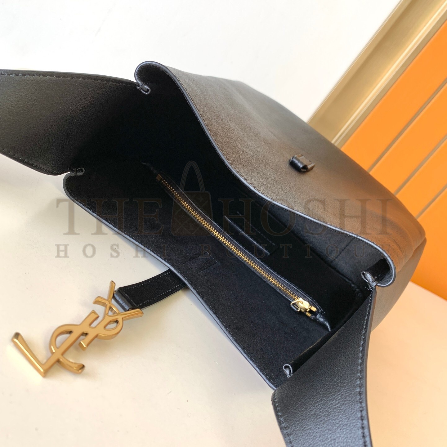 Sa1nt Lau*nt Le 5 A 7 Soft Small Shoulder Bag in Black Leather Master Quality