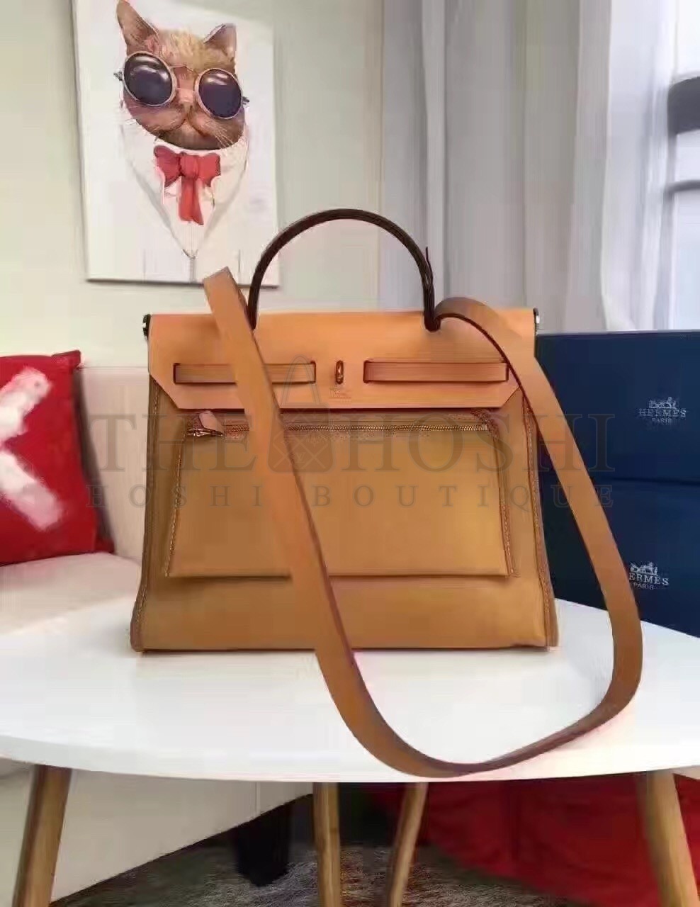 H**me5 Herbag Zip PM 31cm Bag In Caramel Canvas Master Quality
