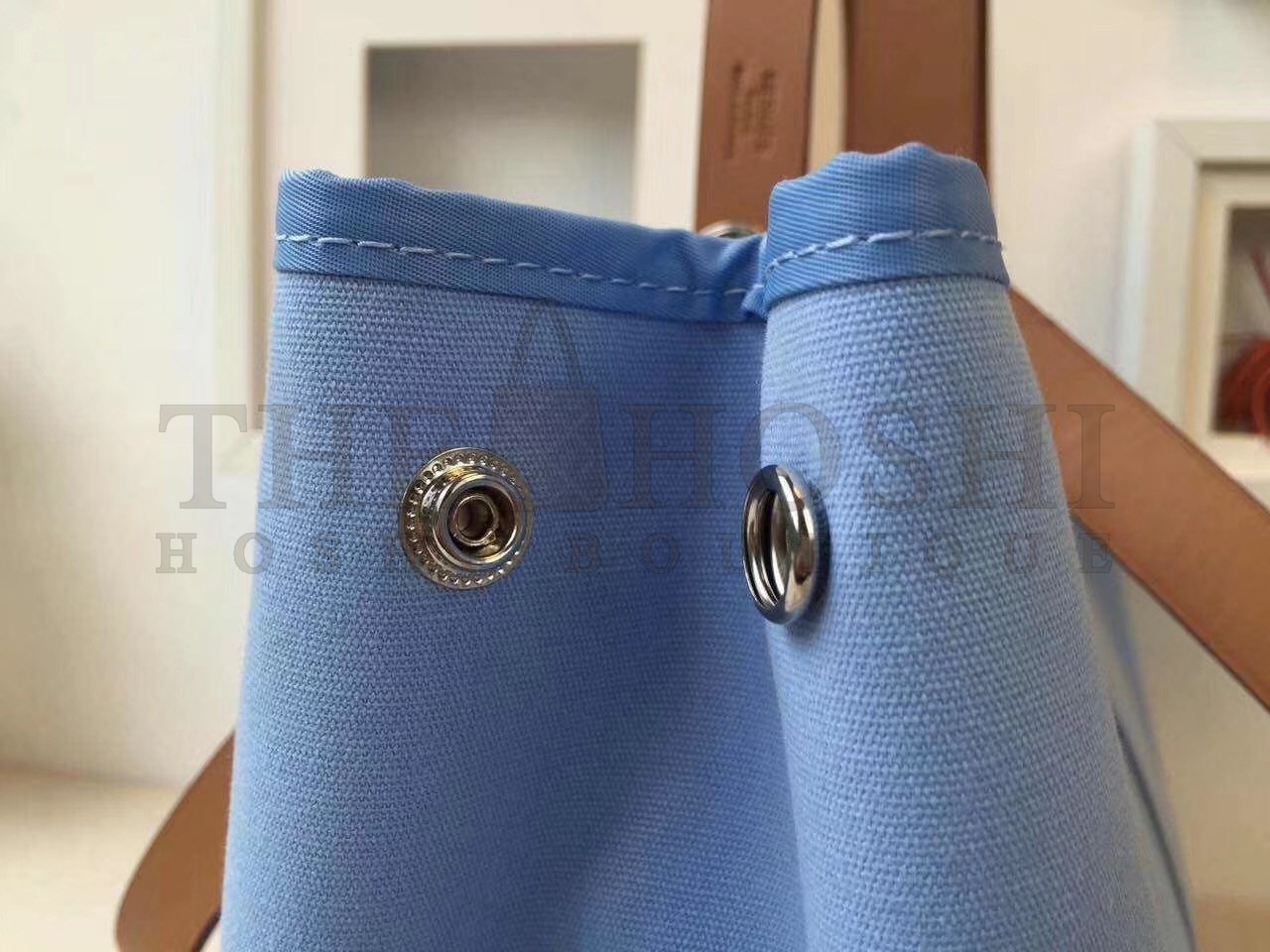 H**me5 Cabag Elan Bag In Celeste Canvas Master Quality