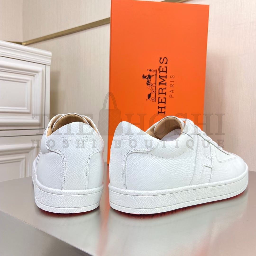 H**me5 Boomerang Sneakers In White Epsom Leather Master Quality