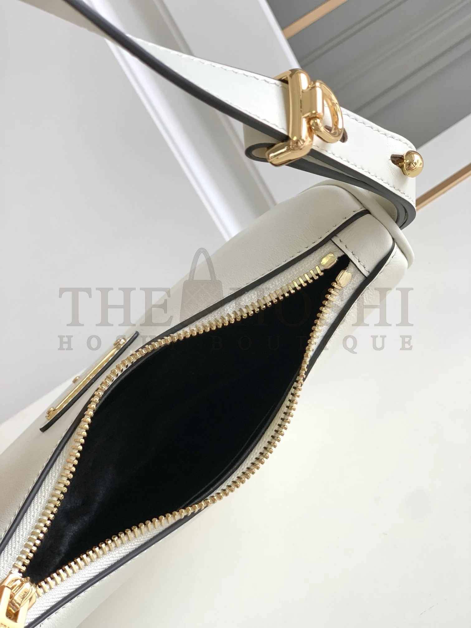 Pra*a Arque Mini Shoulder Bag in White Leather Master Quality