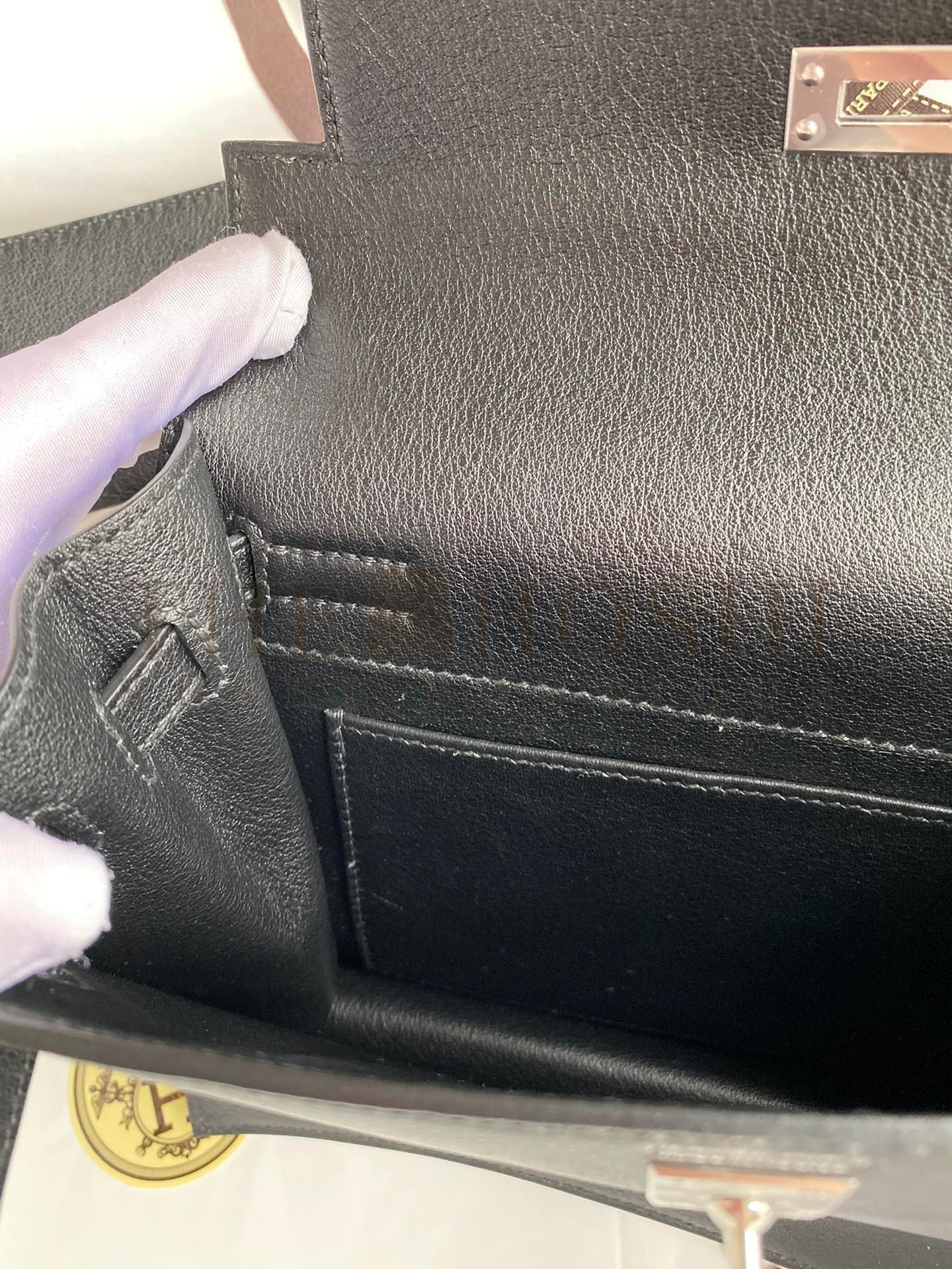 H**me5 Kelly Danse II Handmade Bag In Black Evercolor Calfskin Master Quality