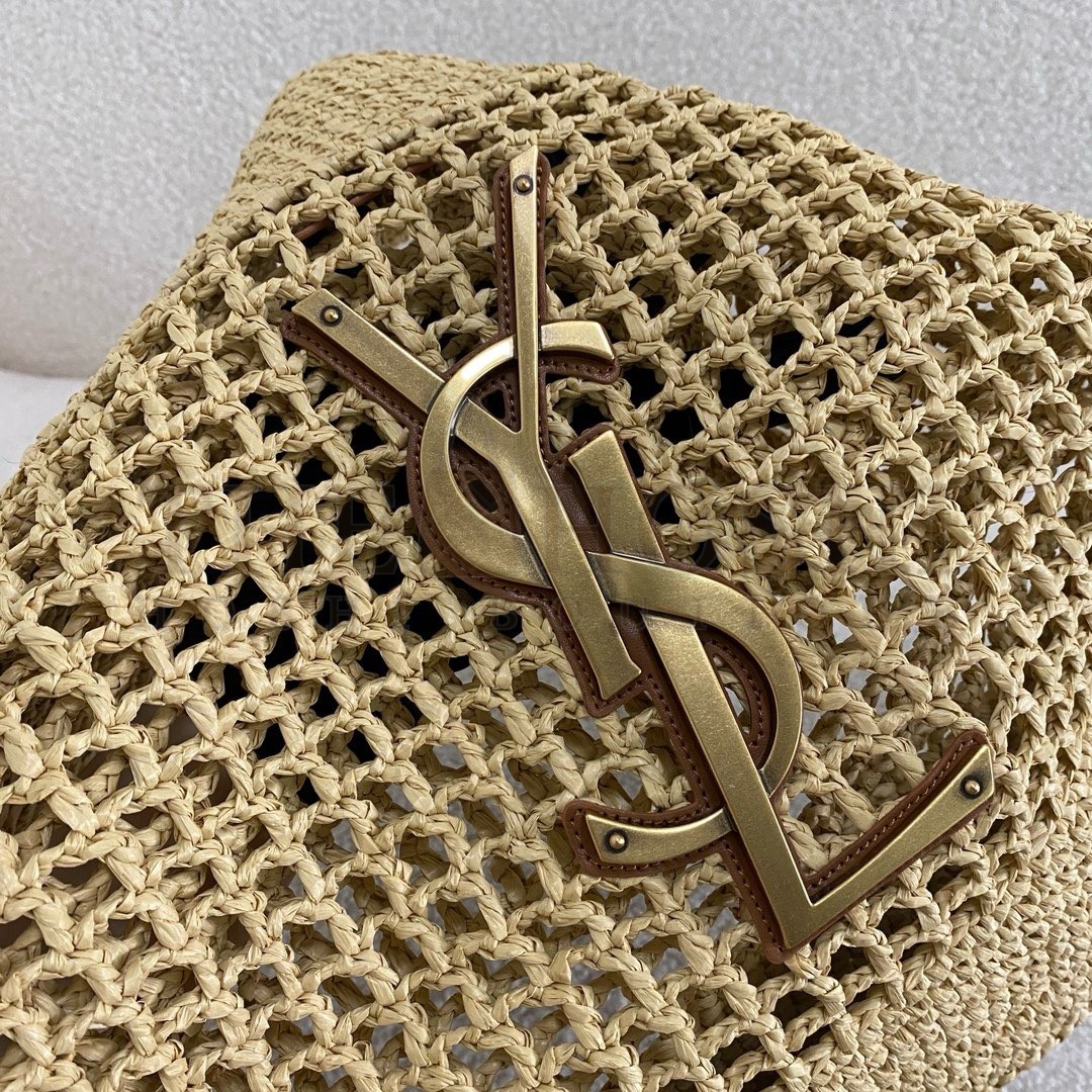 Sa1nt Lau*nt Icare Maxi Shopping Bag in Naturel Raffia Master Quality
