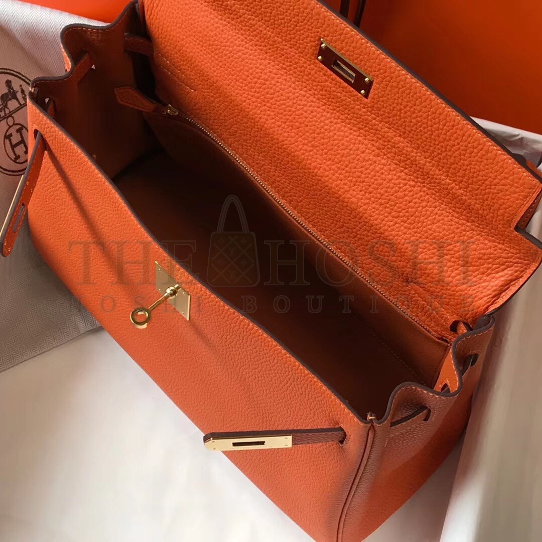 H**me5 Orange Clemence Kelly 32cm Retourne Bag Master Quality