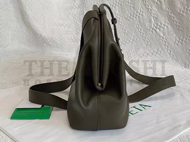 B0tt*ga Ven*ta Medium Point Top Handle Bag In Camping Leather Master Quality