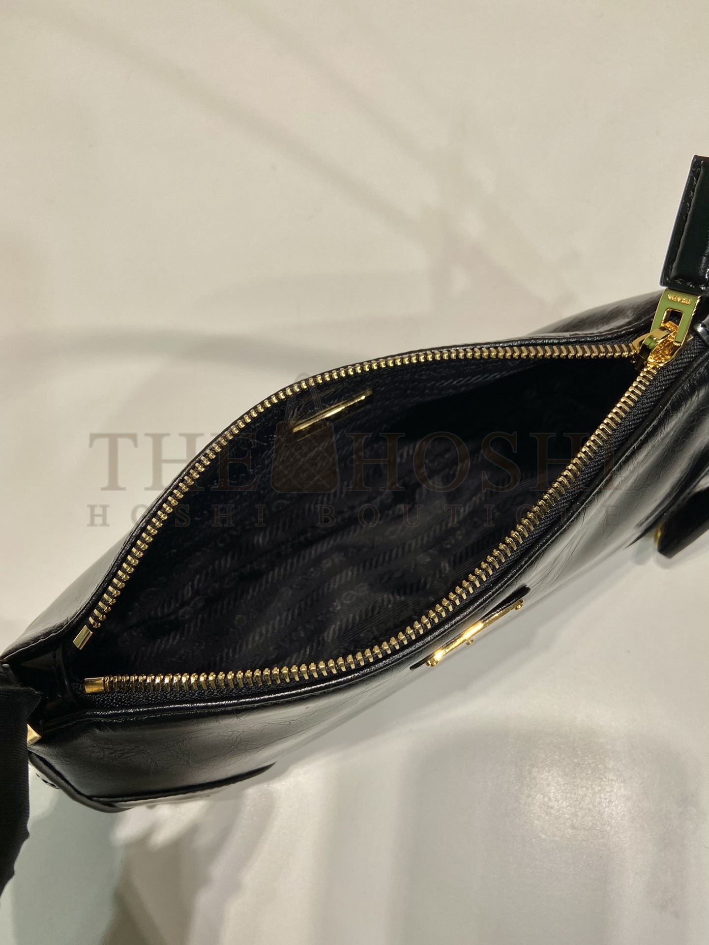 Pra*a Women Re-Edition 2002 Re-Nylon Brushed Leather Shoulder Bag Black Master Quality