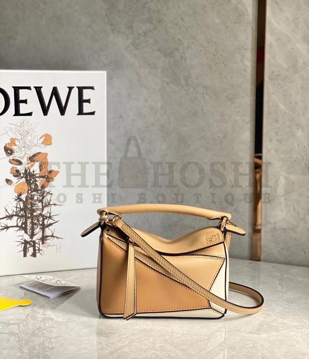 L0ew* Puzzle Mini Bag In Dune/Warm Desert Calfskin Master Quality