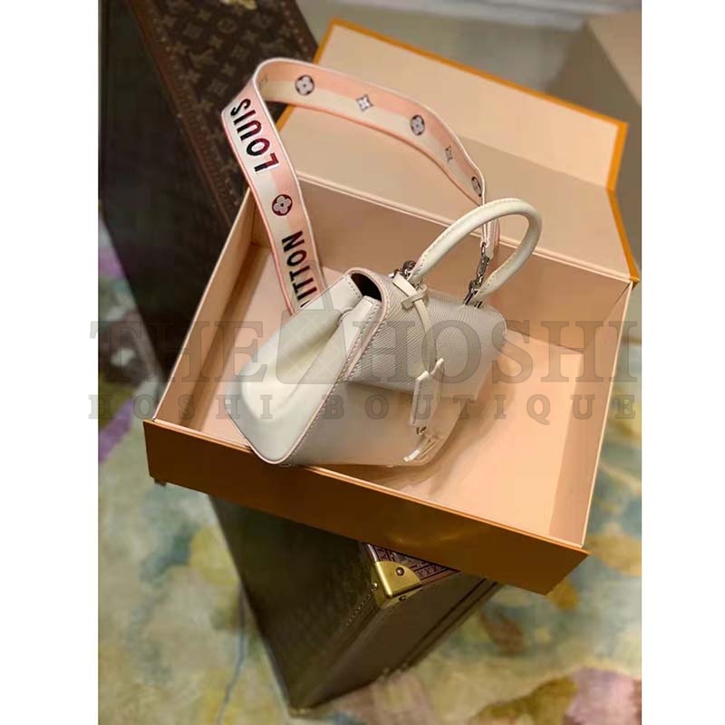 L0vis Vvtt0n LV Women Cluny Mini Handbag Quartz Epi Grained Smooth Cowhide Leather Master Quality