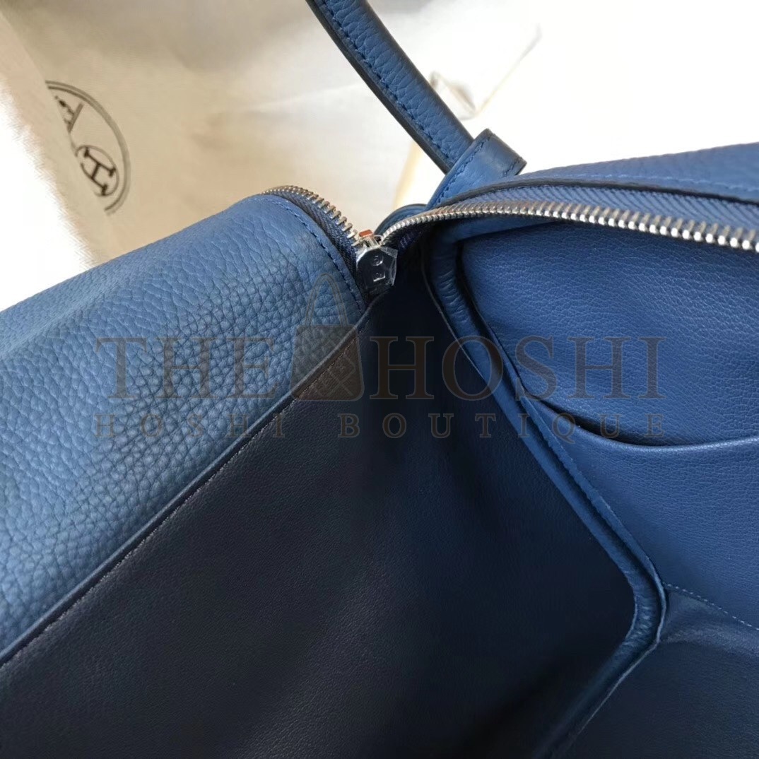 H**me5 Lindy 26cm Bag In Blue Agate Clemence With PHW Master Quality