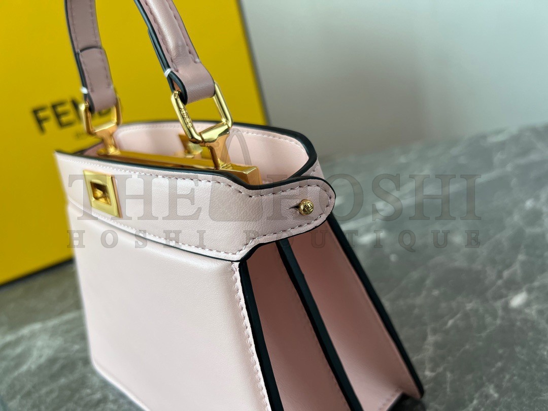 F**di Peekaboo ISeeU Petite Bag In Pink Nappa Leather Master Quality