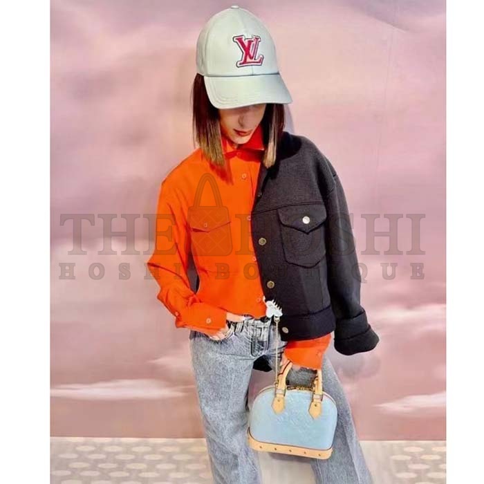 L0vis Vvtt0n LV Women Alma BB Handbag Sky Blue Monogram Vernis Embossed Cowhide Leather M24062 Master Quality