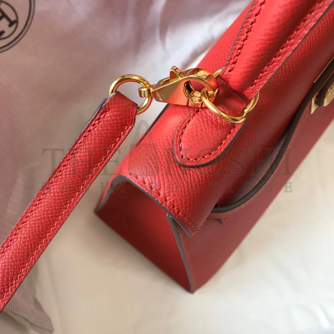 H**me5 Kelly 25cm Sellier Bag in Red Epsom Calfskin GHW Master Quality