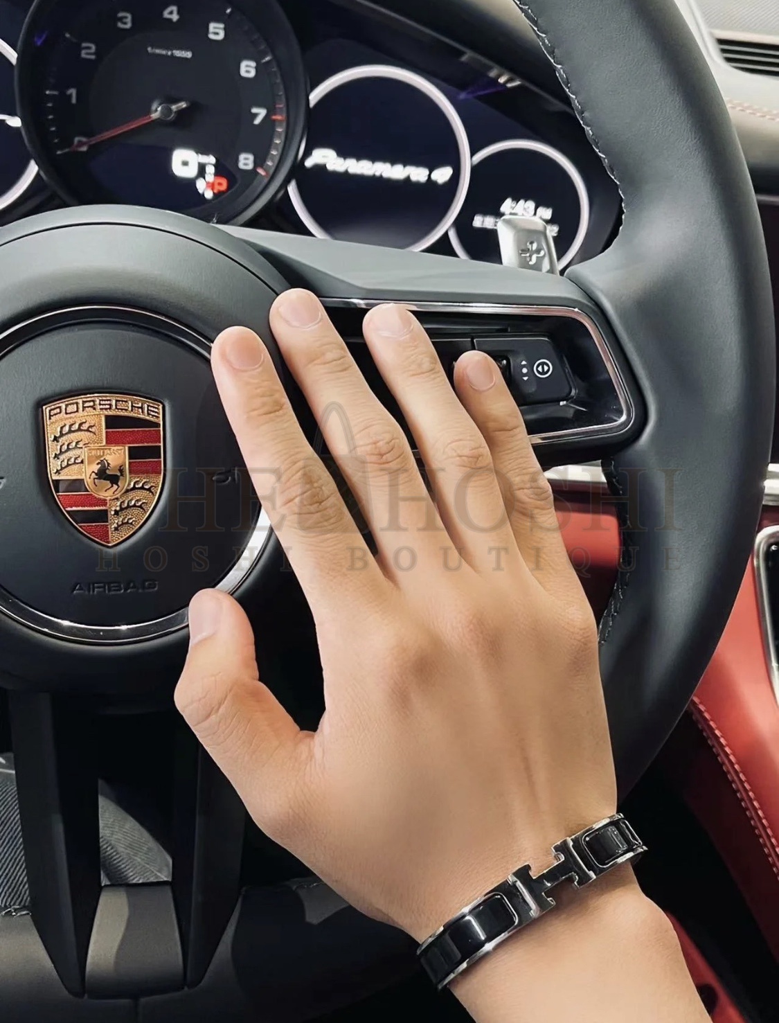 H**me5 Fake Bracelet, Clic H bracelet Dupe, Black Enamel, Three Color Master Quality