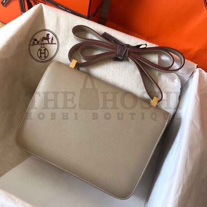 H**me5 Epsom Constance 24cm Tourterelle Handmade Bag Master Quality